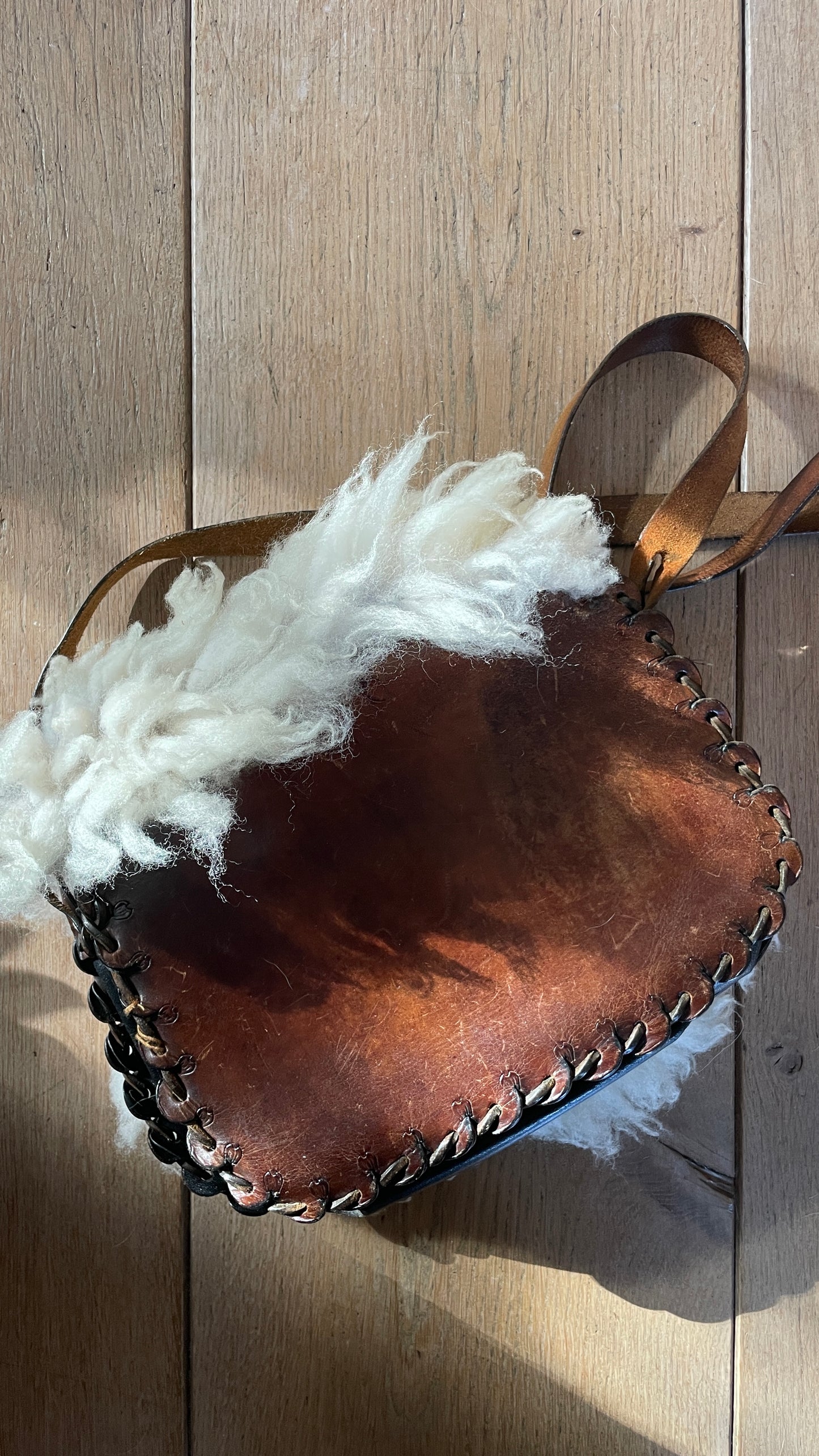 Reworked • Shearling & Leather Bag