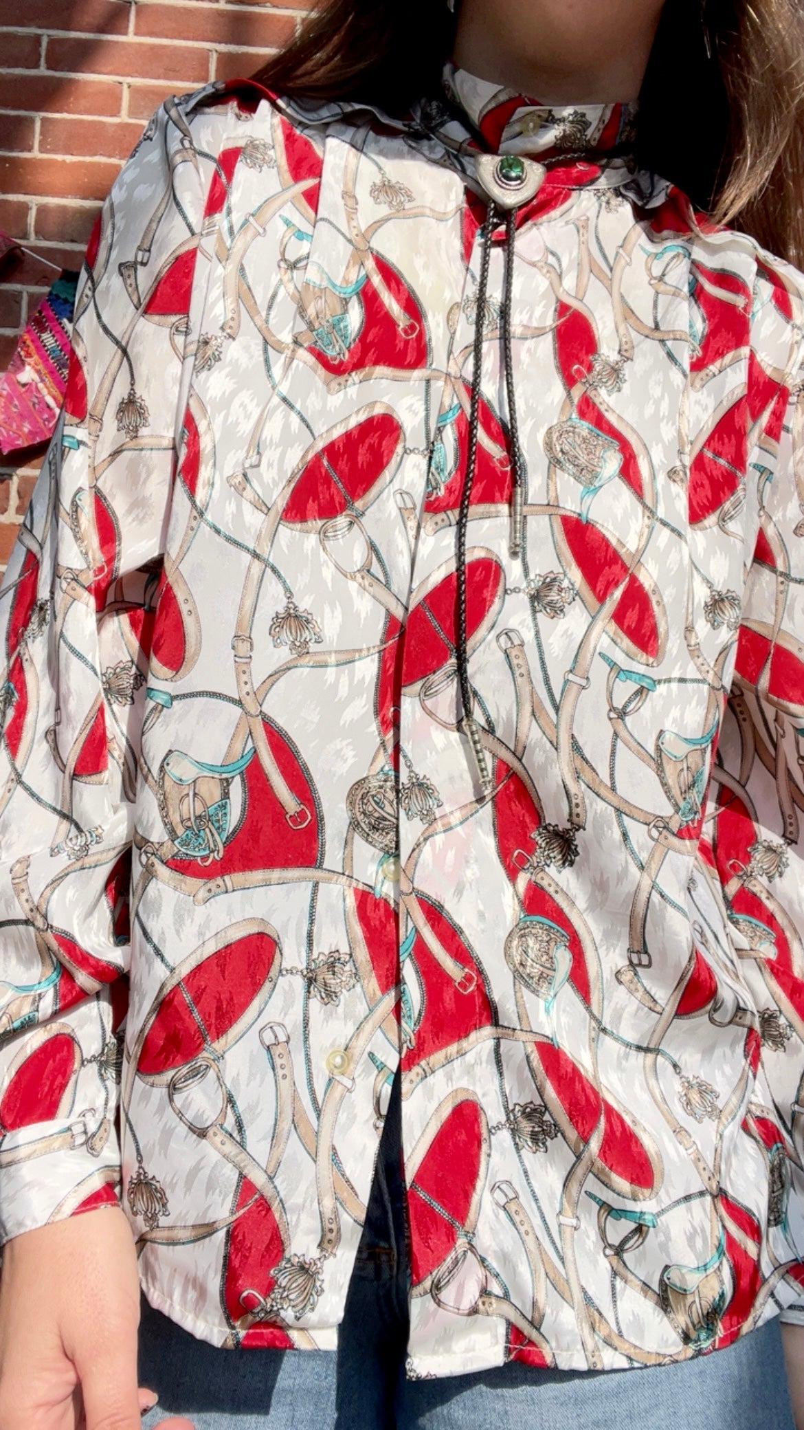 Equestrian Printed Top