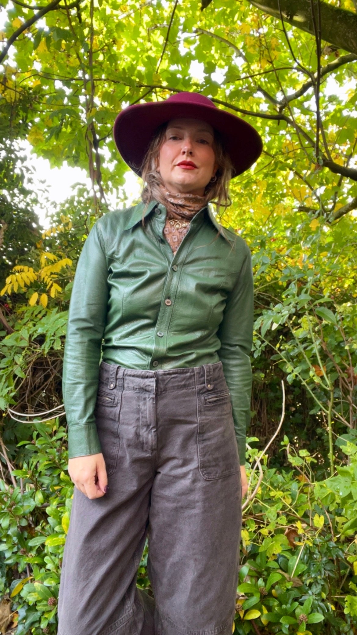 70s Leather Overshirt