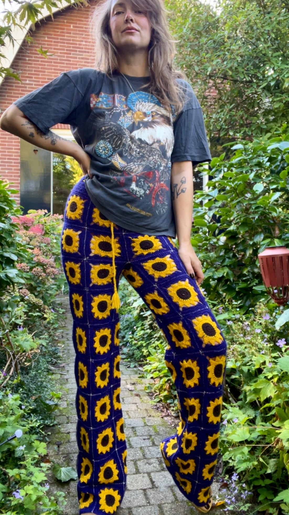 Crochet Sunflower Trousers