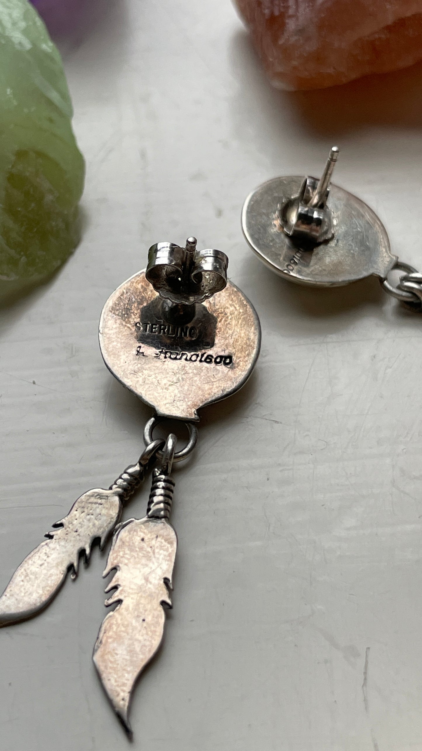 Navajo Feather Earrings