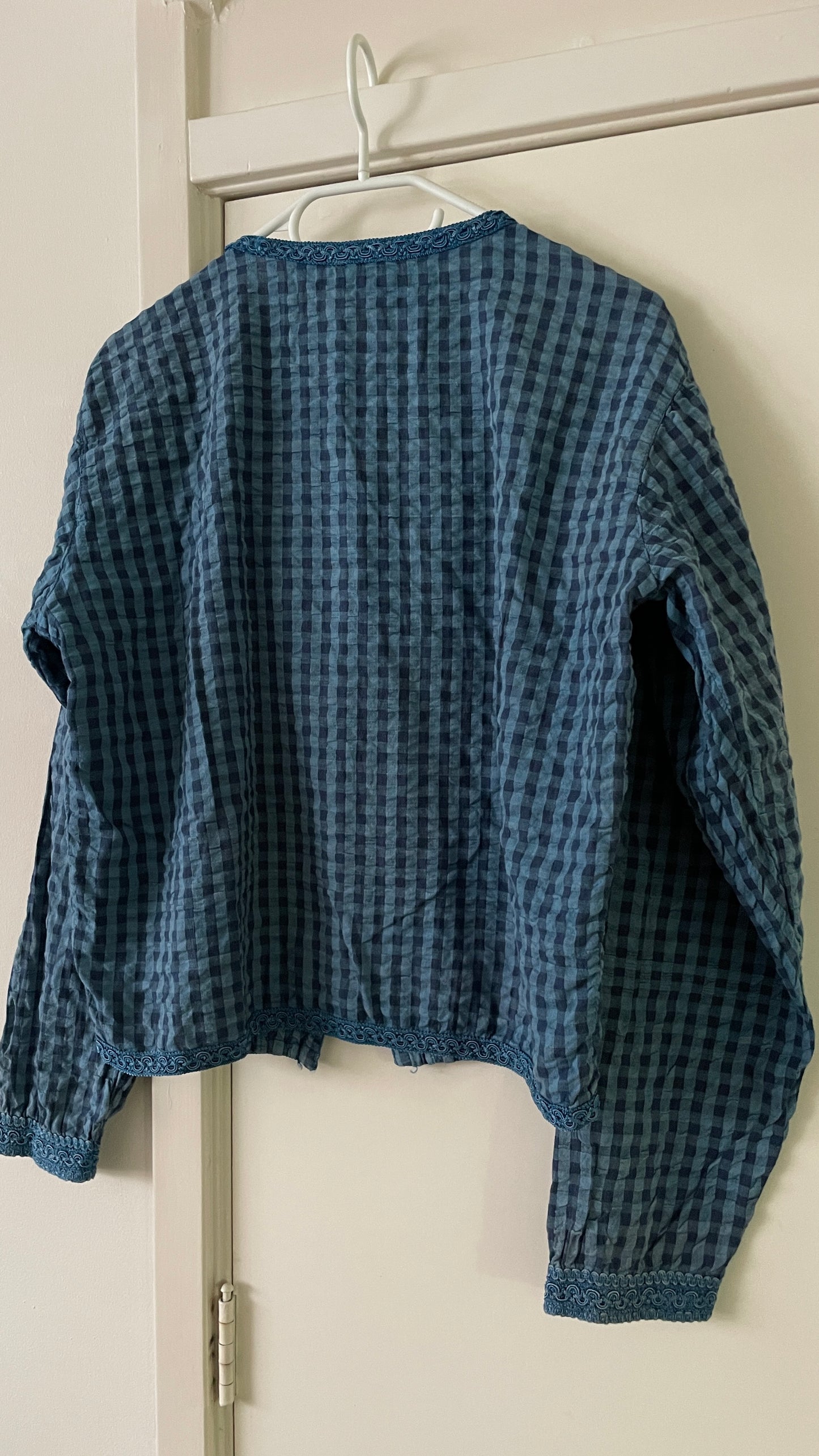 Gingham boxy top
