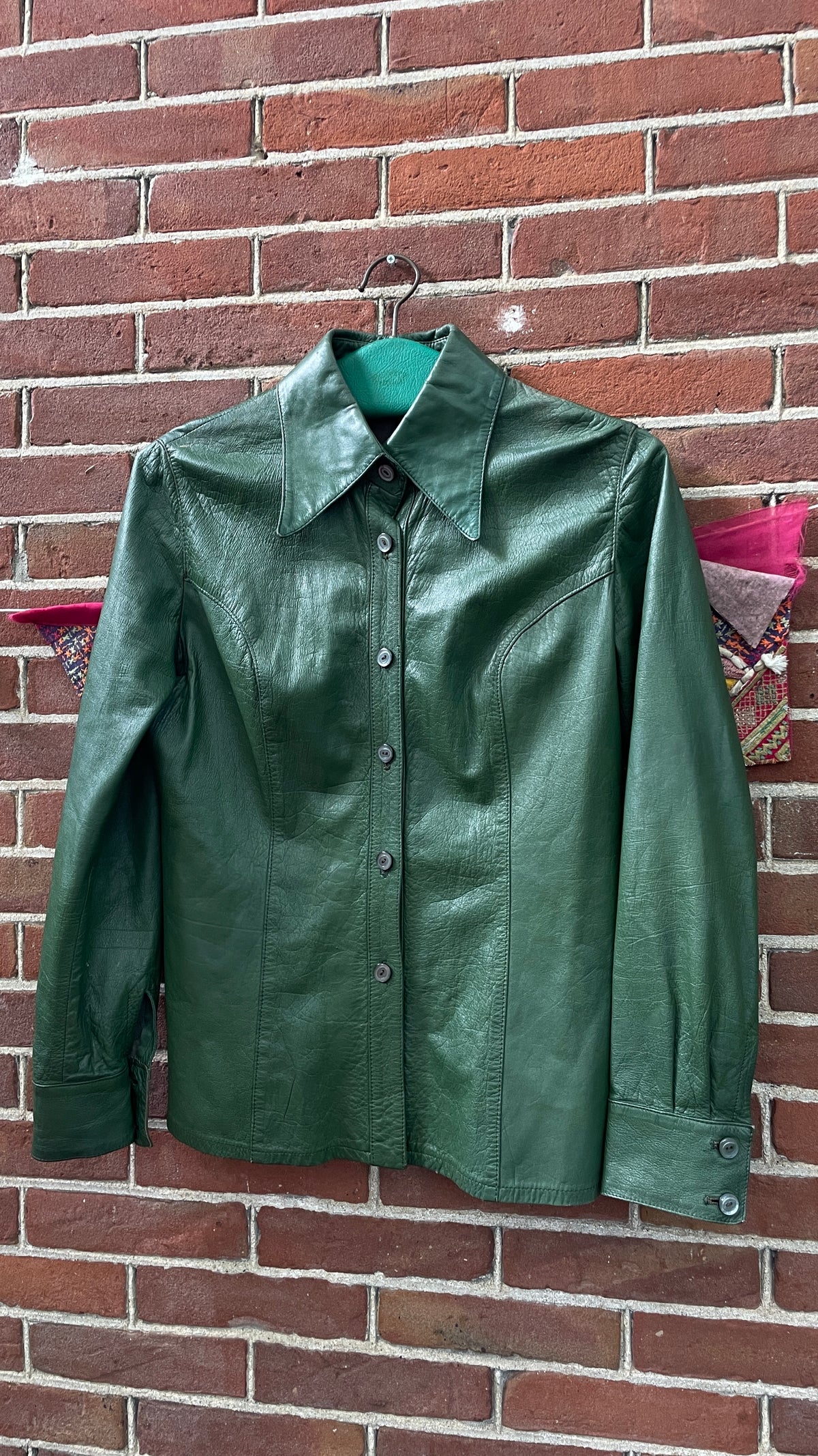 70s Leather Overshirt