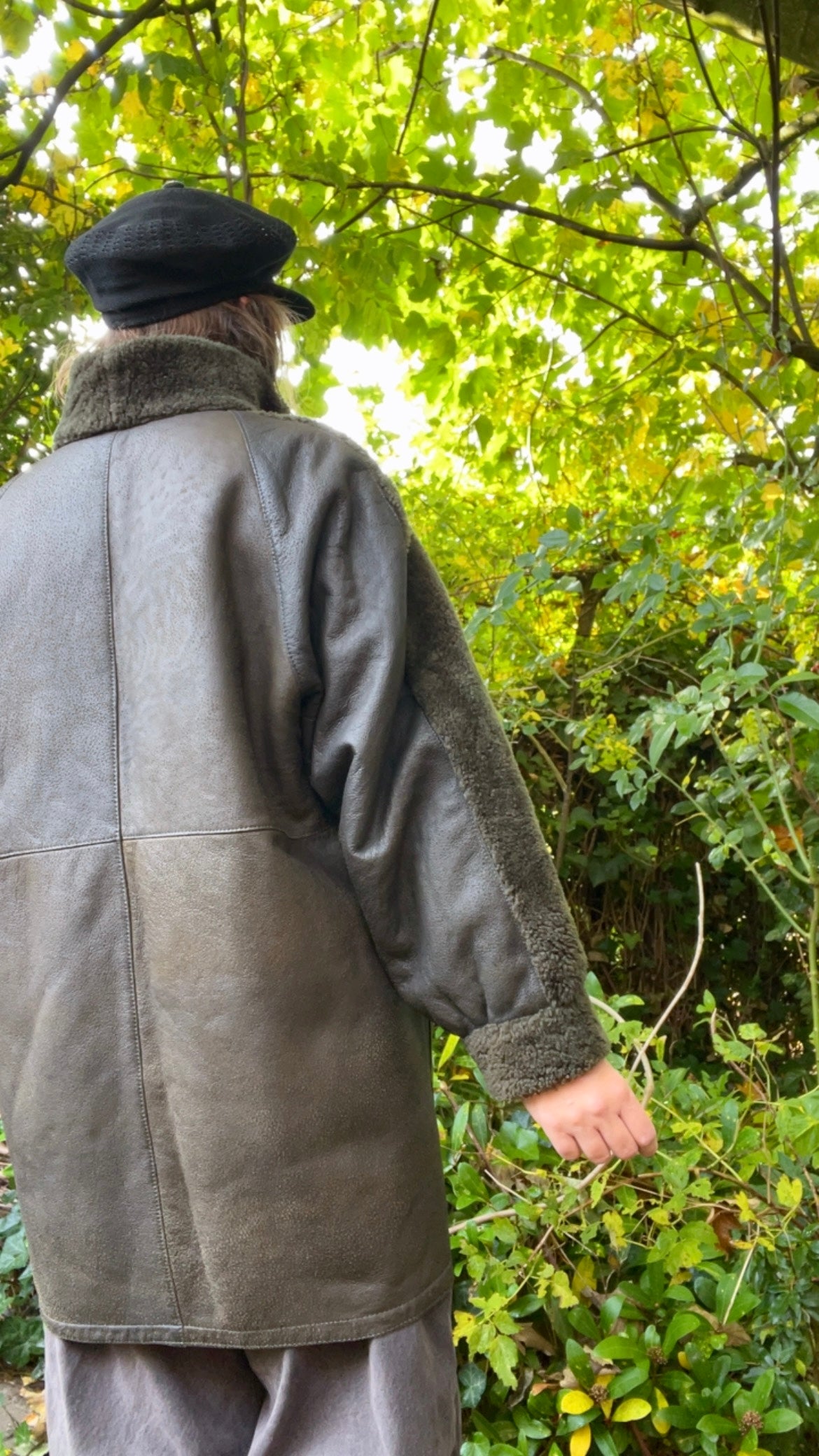 Shearling and Leather Coat