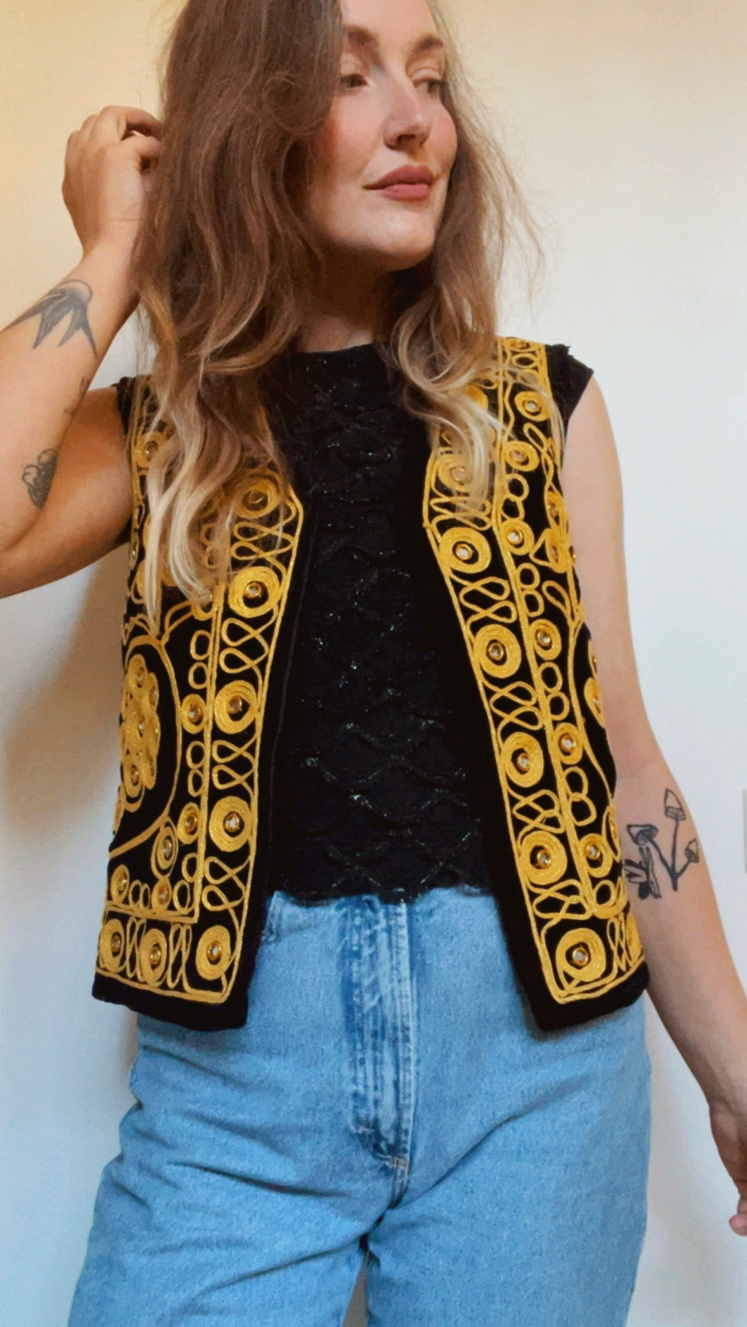 Gold Embroidered Waistcoat