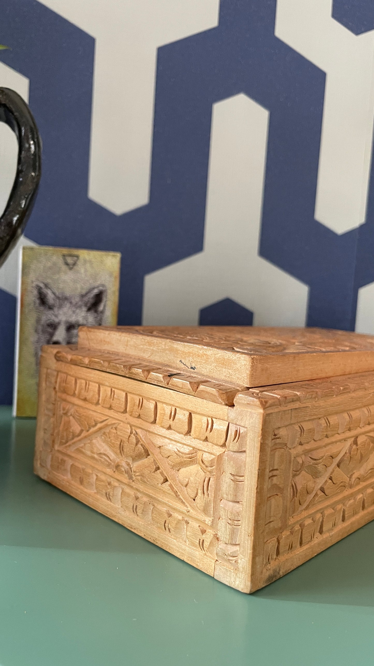 Wood Carved Box