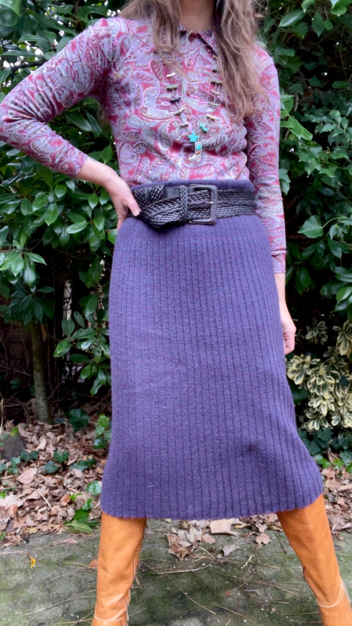 Knitted 70s Skirt
