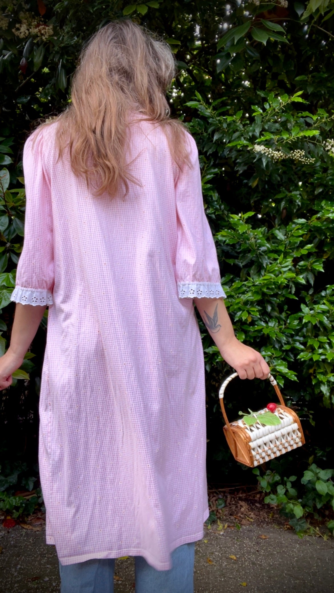Gingham & Lace Dress
