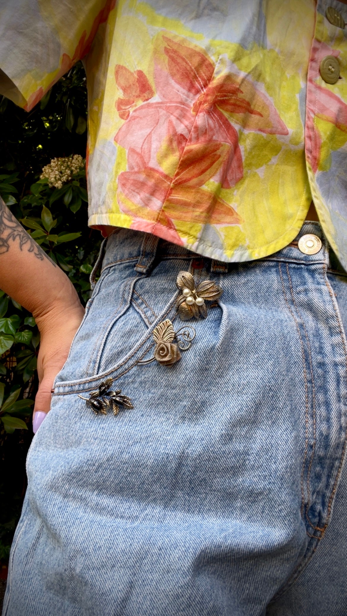 Cropped Floral Top