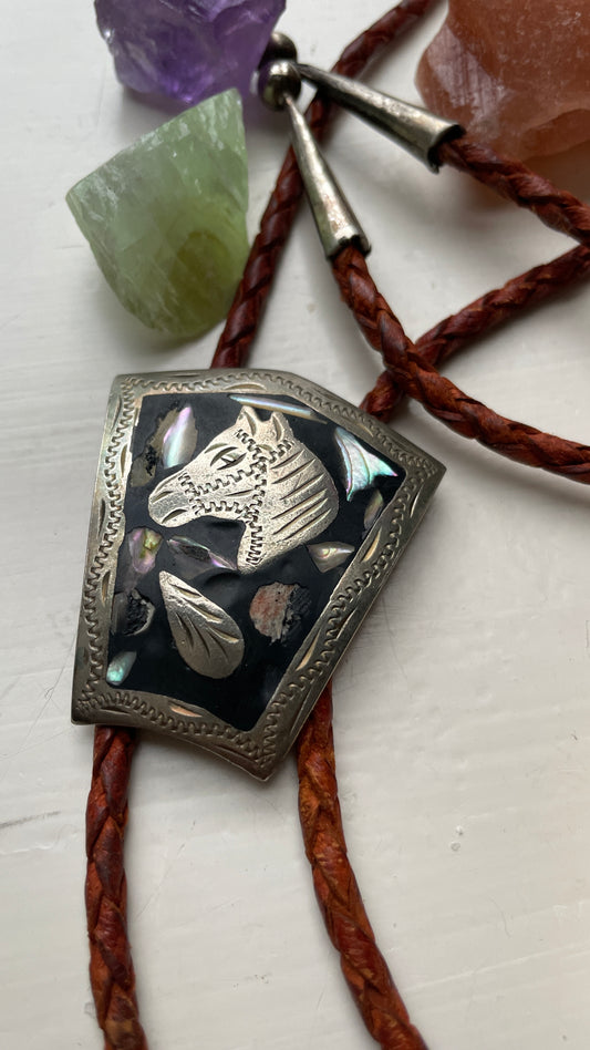 Abalone Bolo Tie