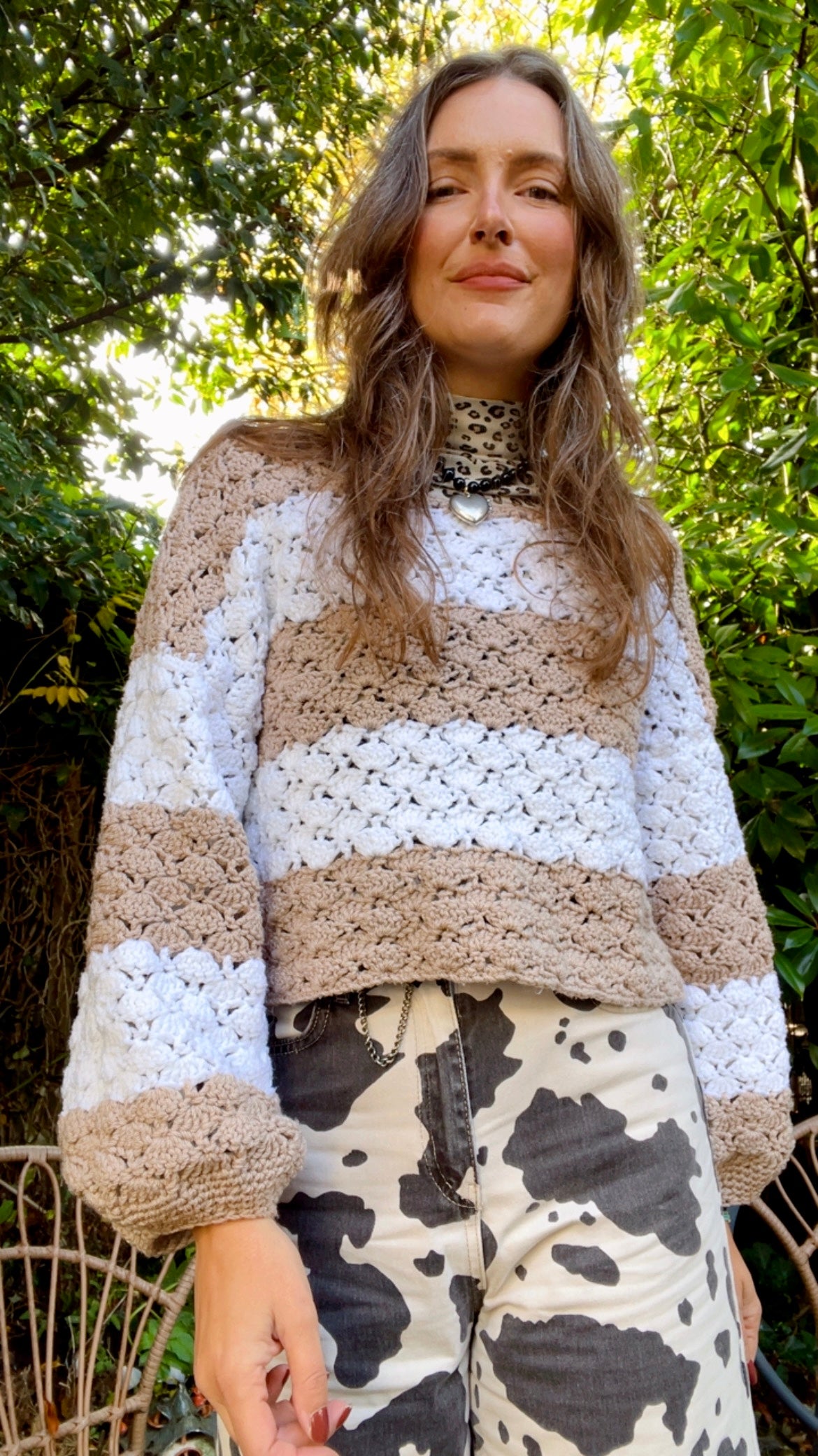 Cropped Crochet Jumper