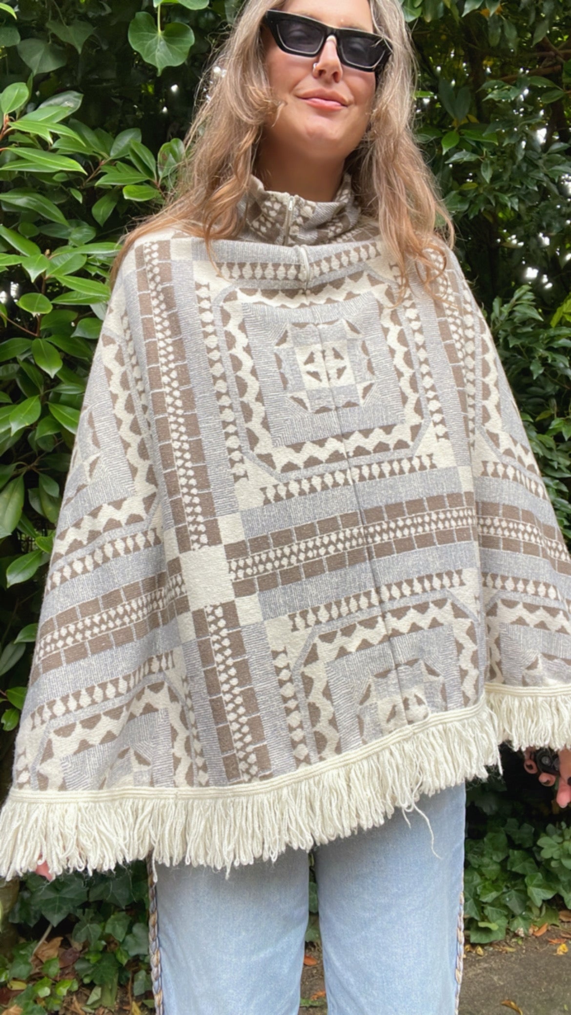 60s Retro Poncho