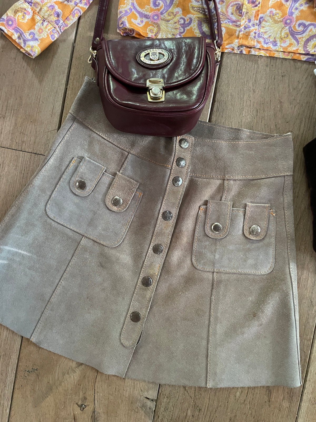 70s Suede Mini