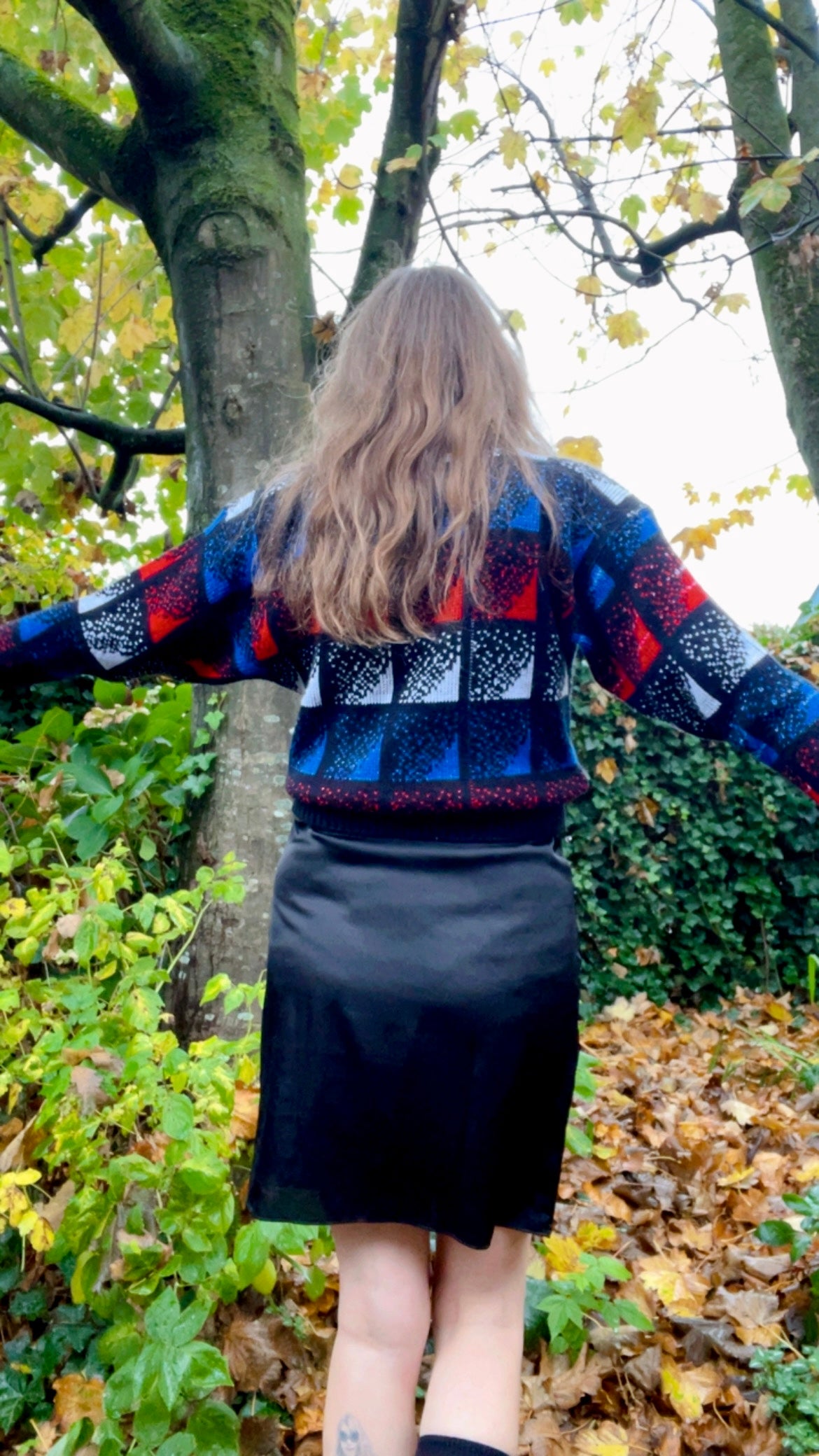 80s Geometric Jumper