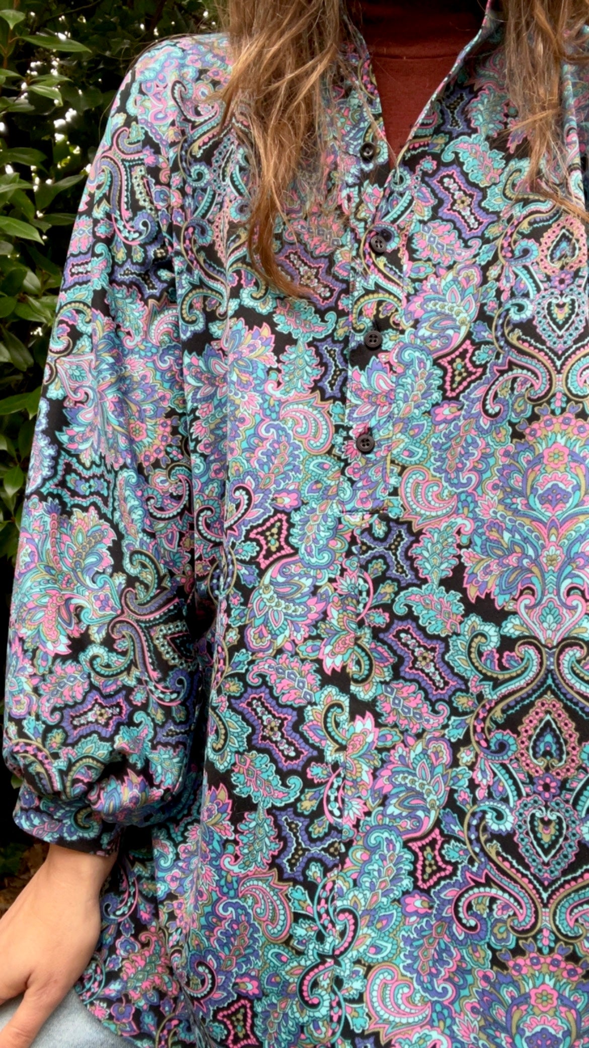 60s Paisley Top