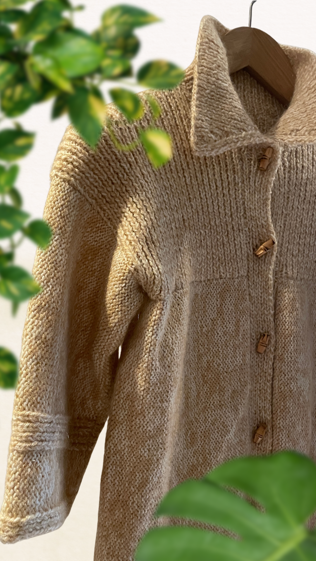 70s Neutral Cardigan