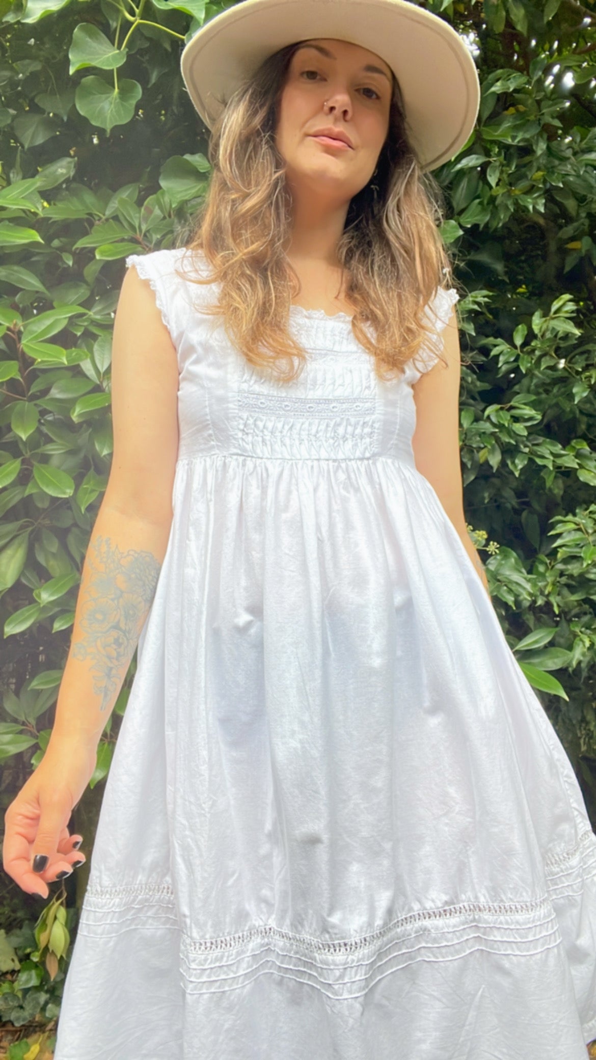 Broderie Cotton Gown