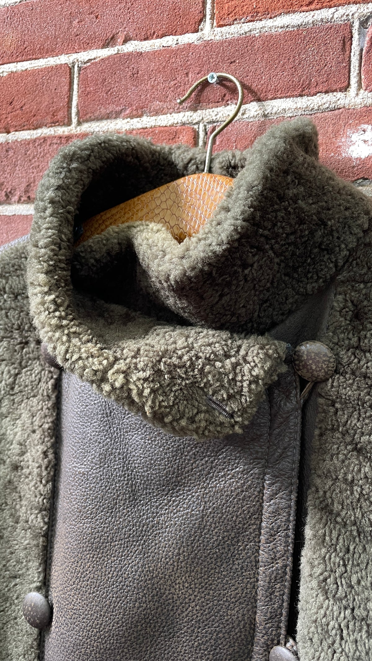 Shearling and Leather Coat