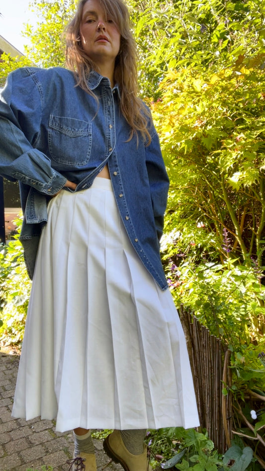 Deadstock Pleated Skirt