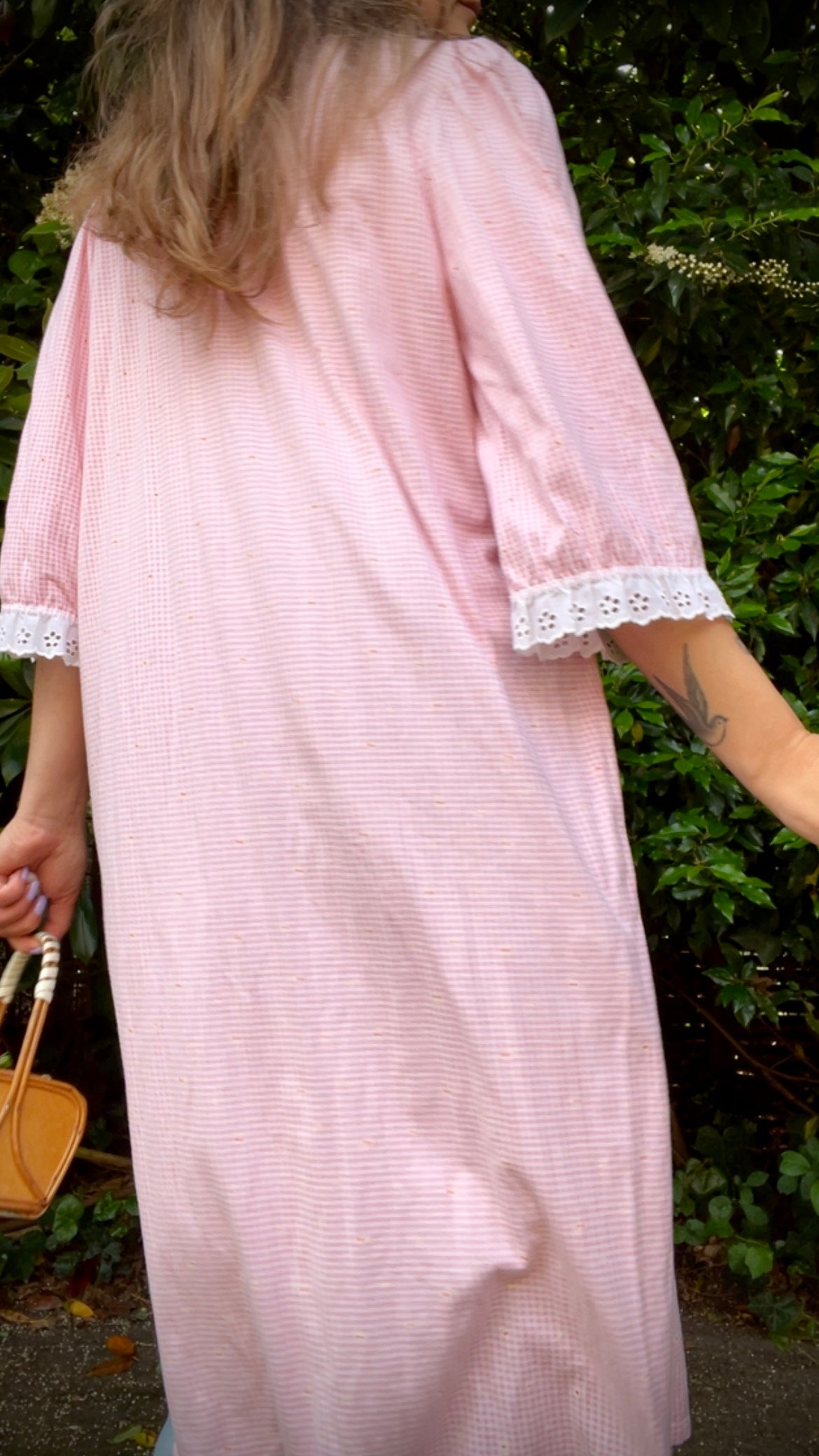 Gingham & Lace Dress