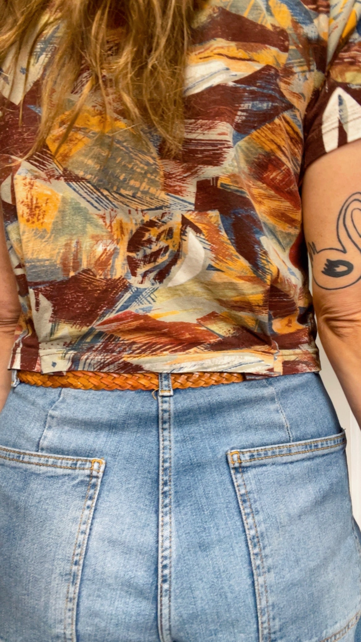 Printed 90s Top