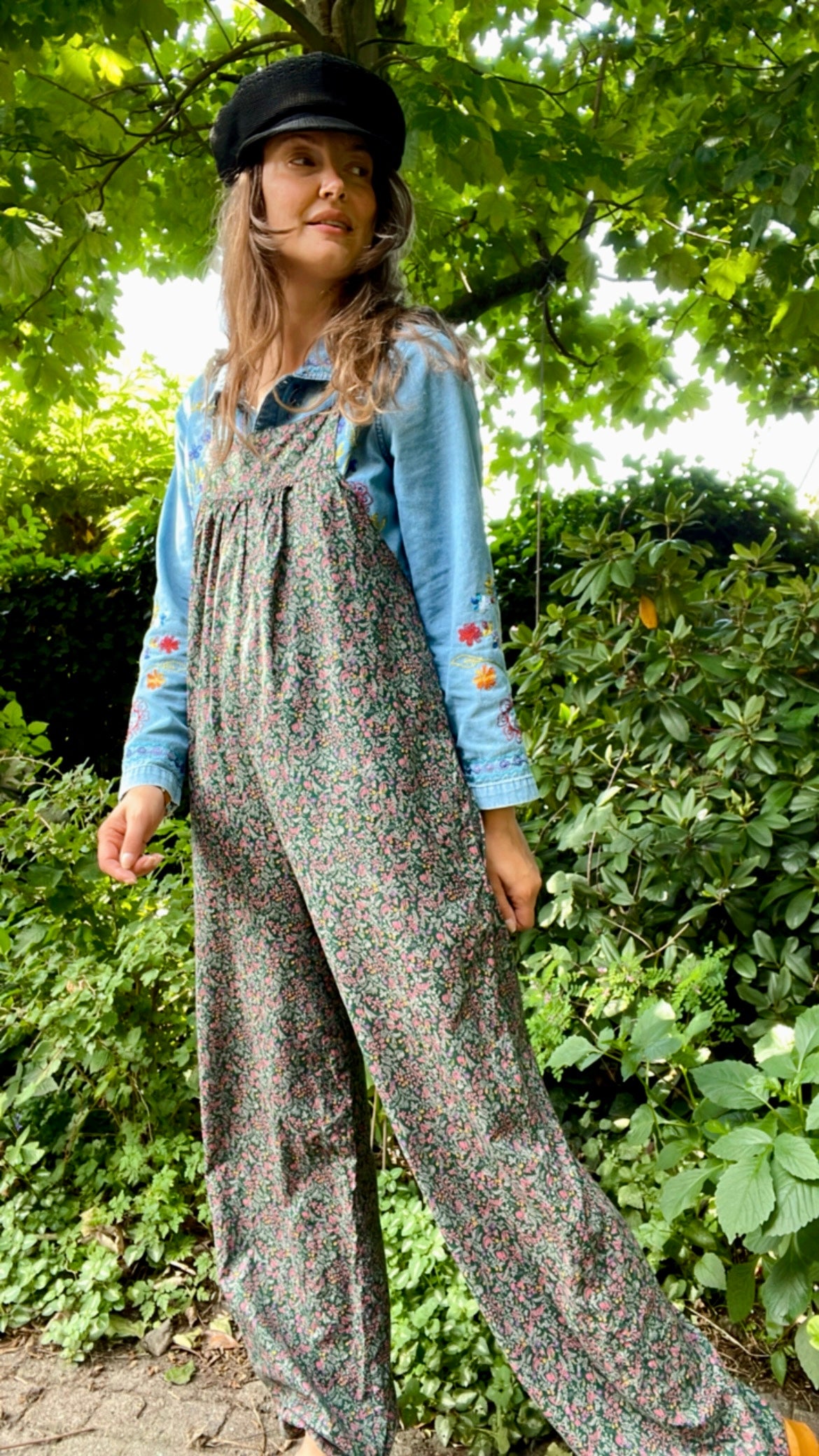 Floral Boho Dungarees