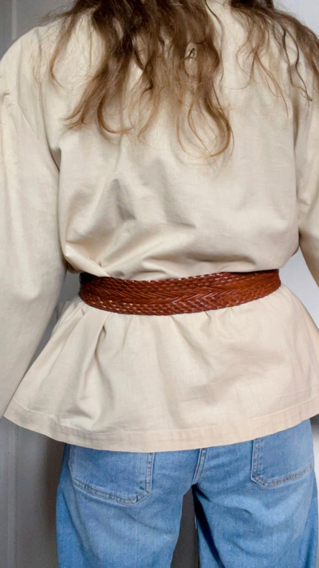 Breaded Leather Belt