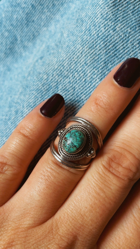 Turquoise & Silver Ring