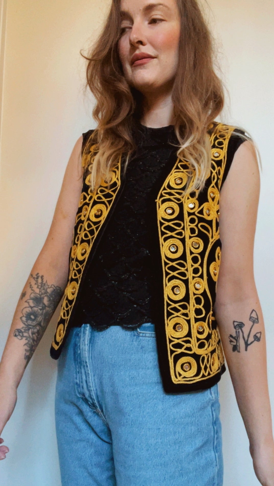 Gold Embroidered Waistcoat