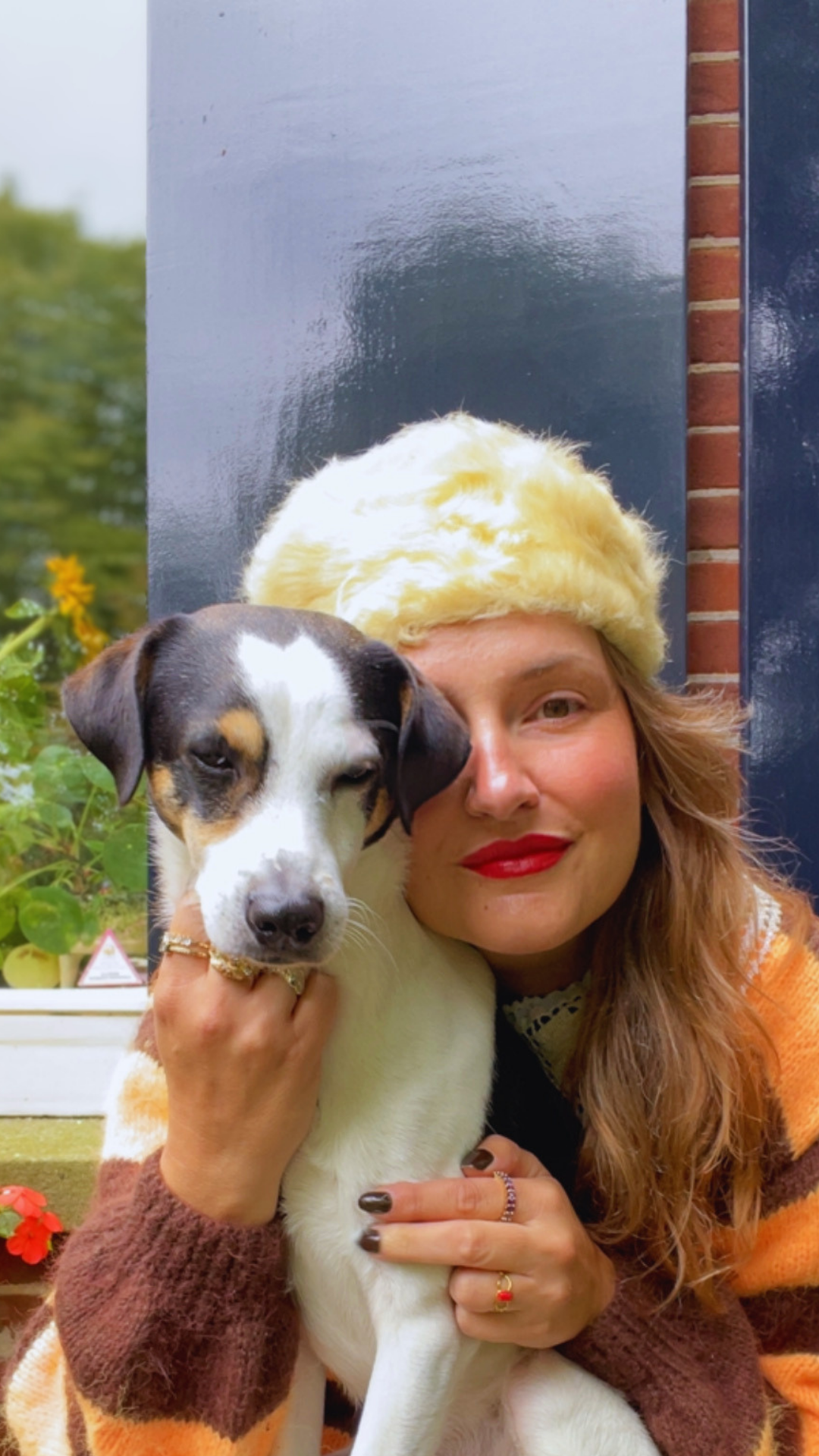 Shearling Pill Box Hat