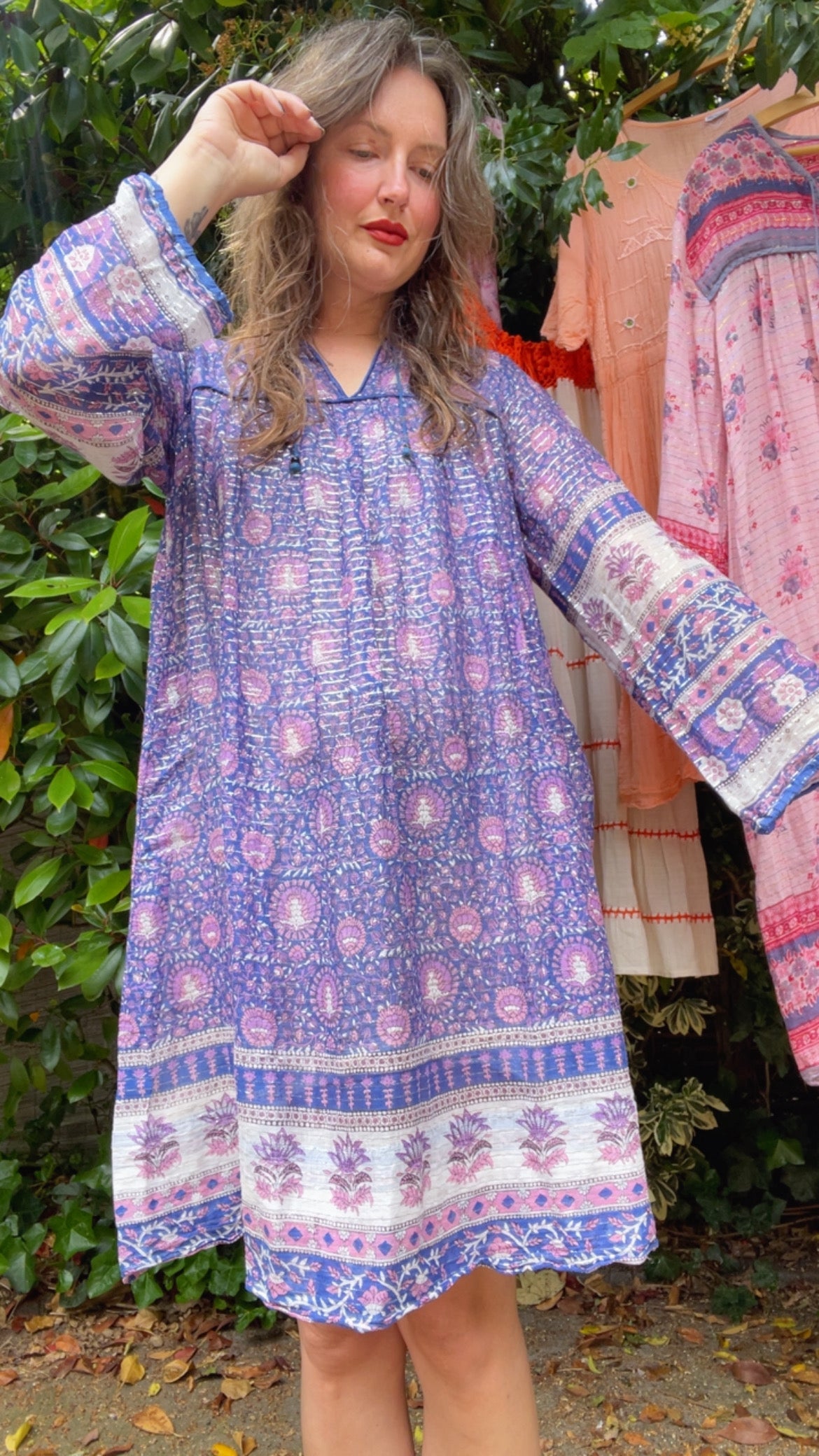 Gauze & Lurex Dress