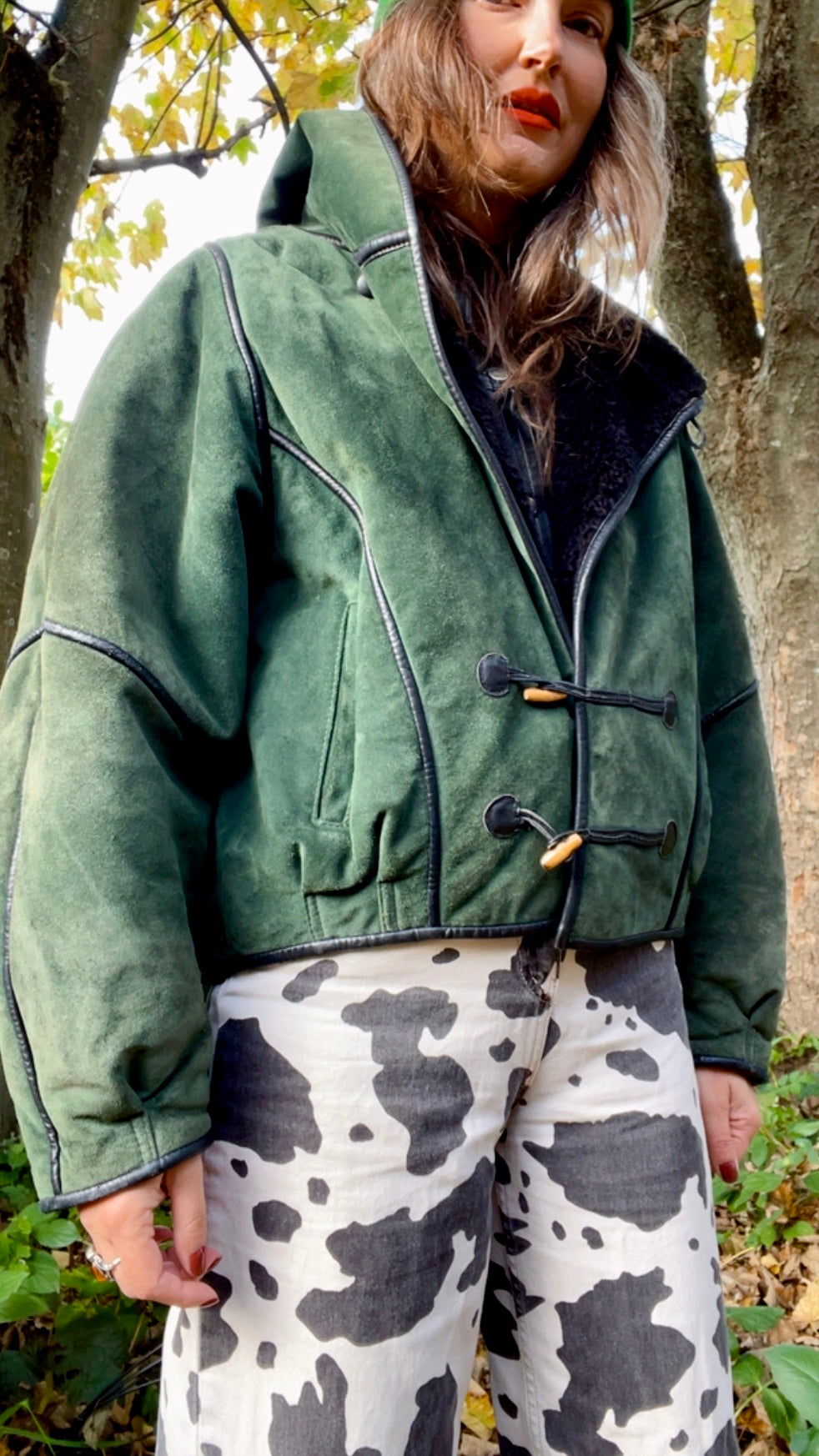 Hooded Shearling Coat