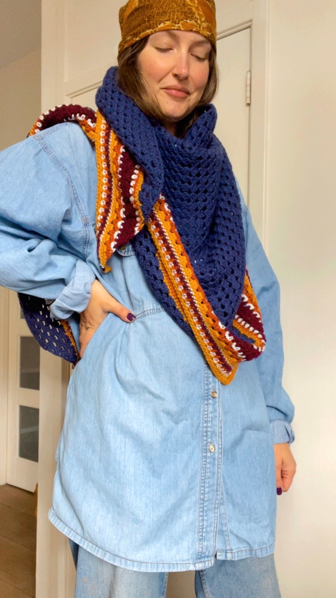 Crochet Triangle Scaf