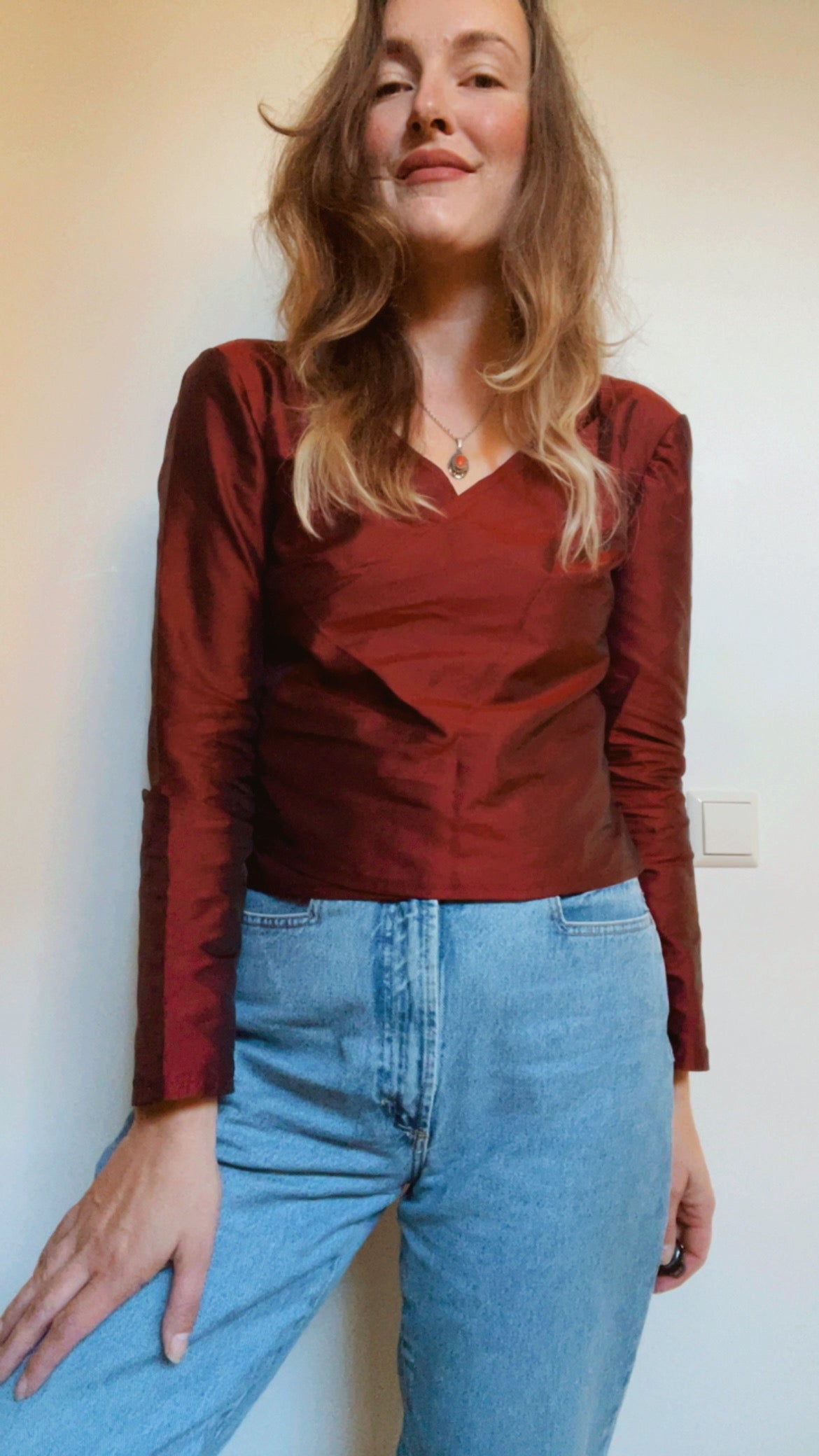 Ruby Satin Top