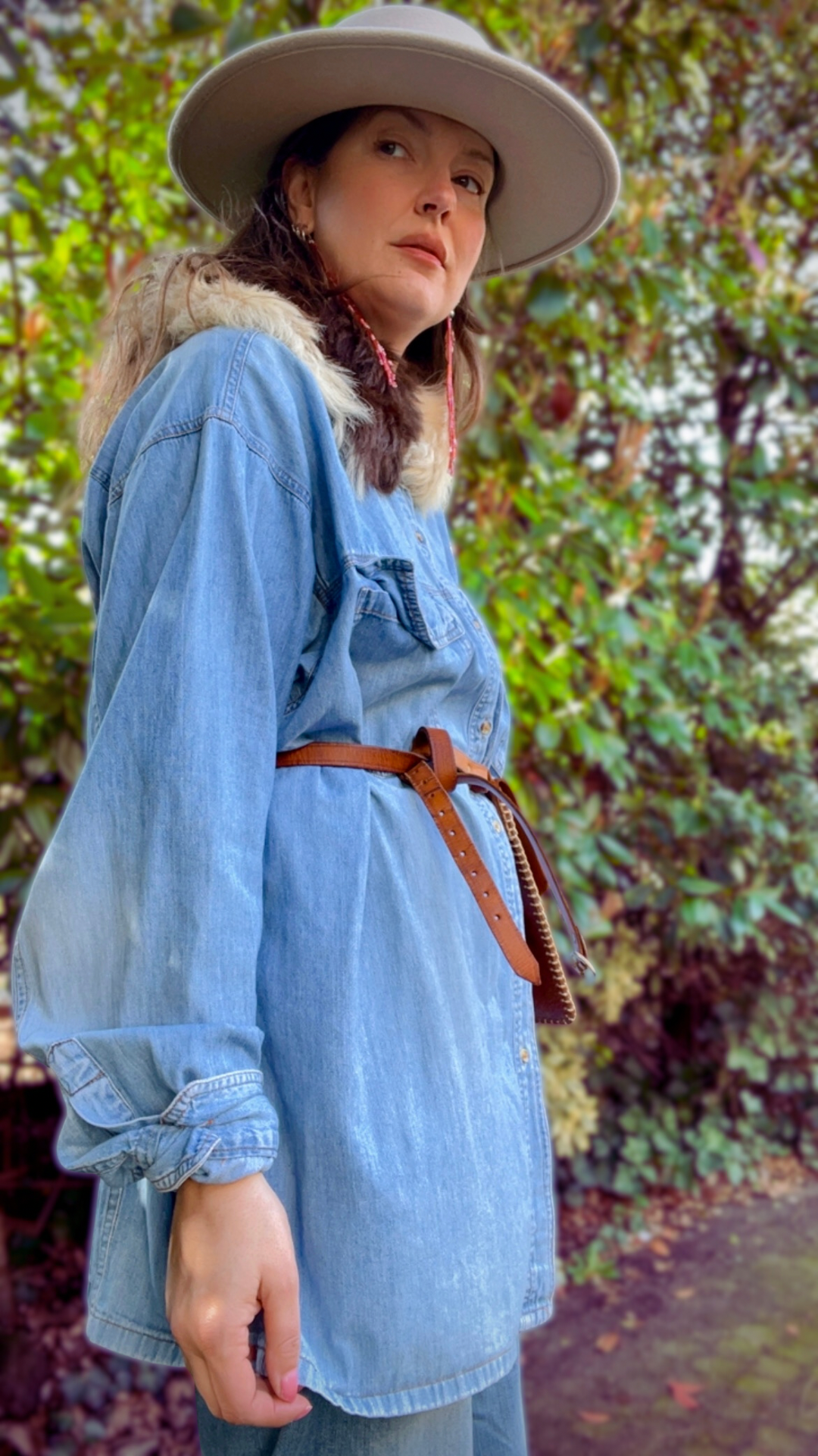 Oversized Denim Shirt