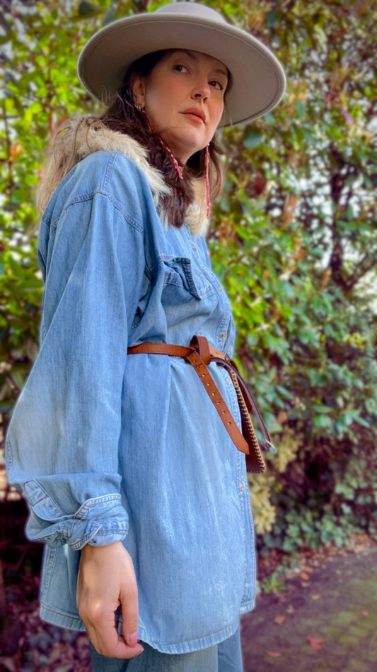 Oversized Denim Shirt