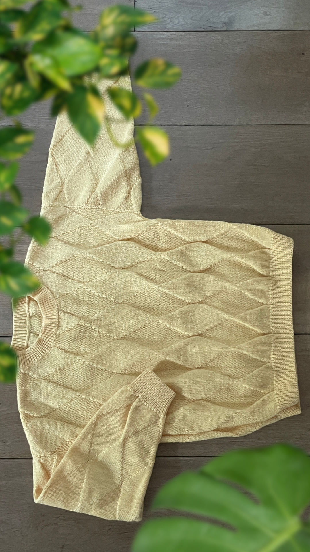 Hand Knitted Diamond Jumper