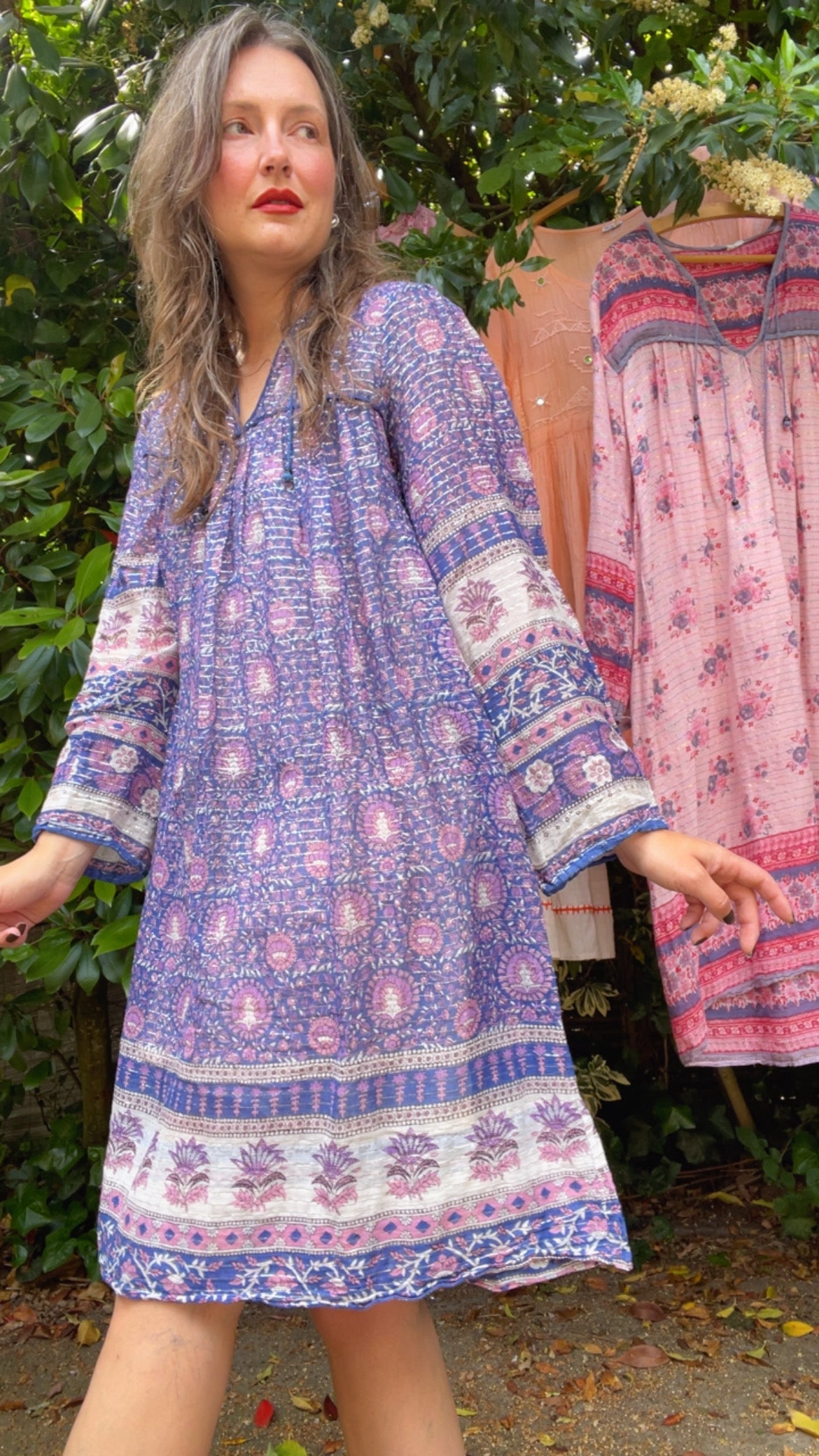 Gauze & Lurex Dress