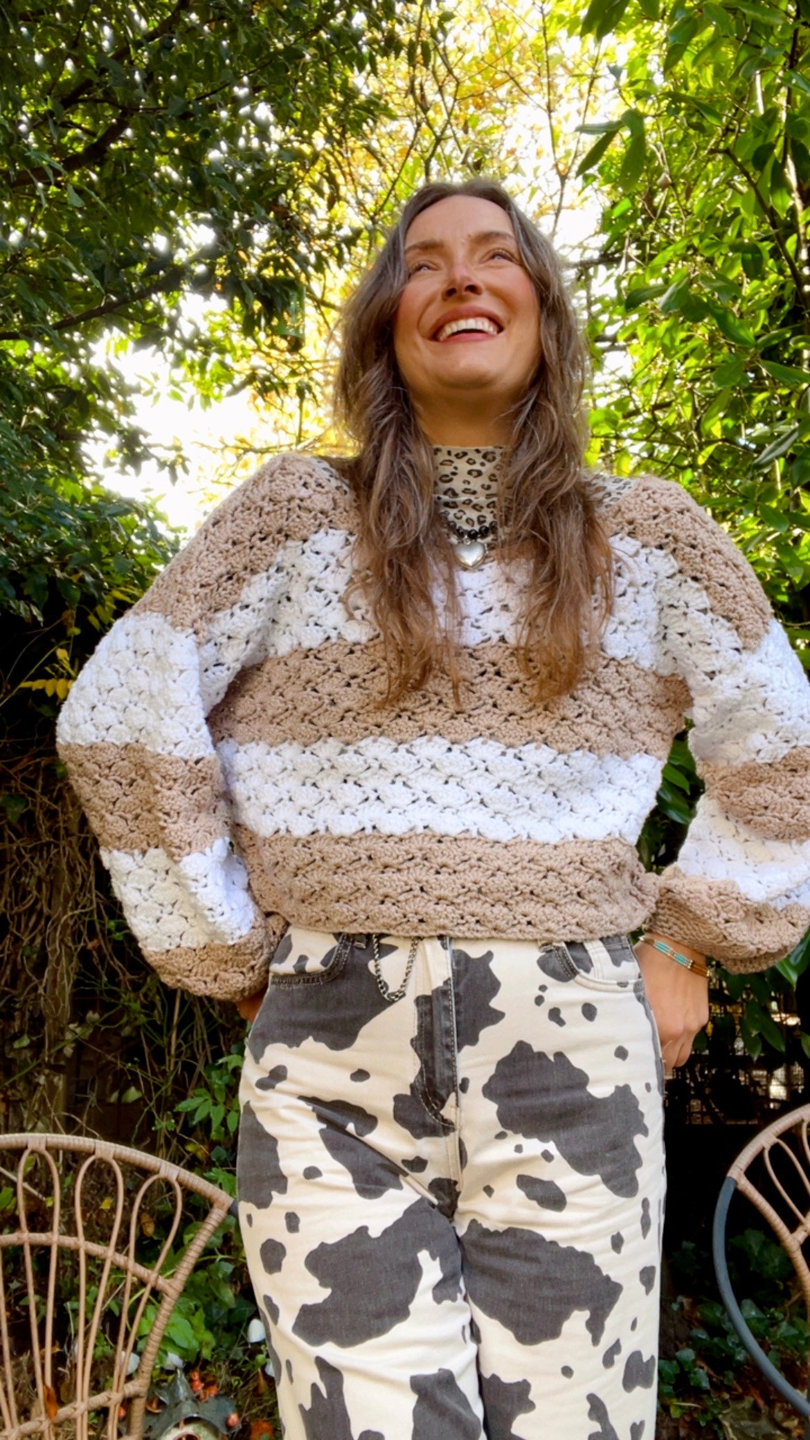 Cropped Crochet Jumper