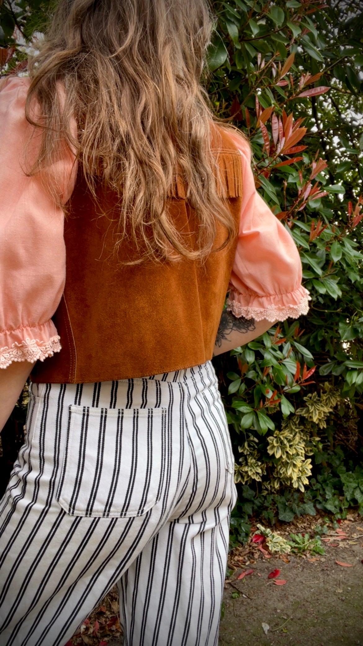 Suede Fringe Waistcoat