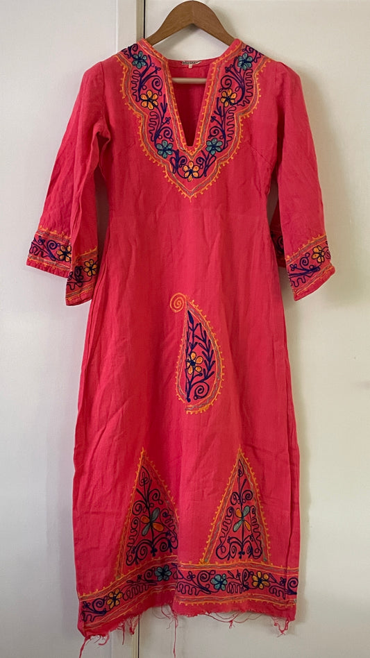 Petite 70s hippie dress