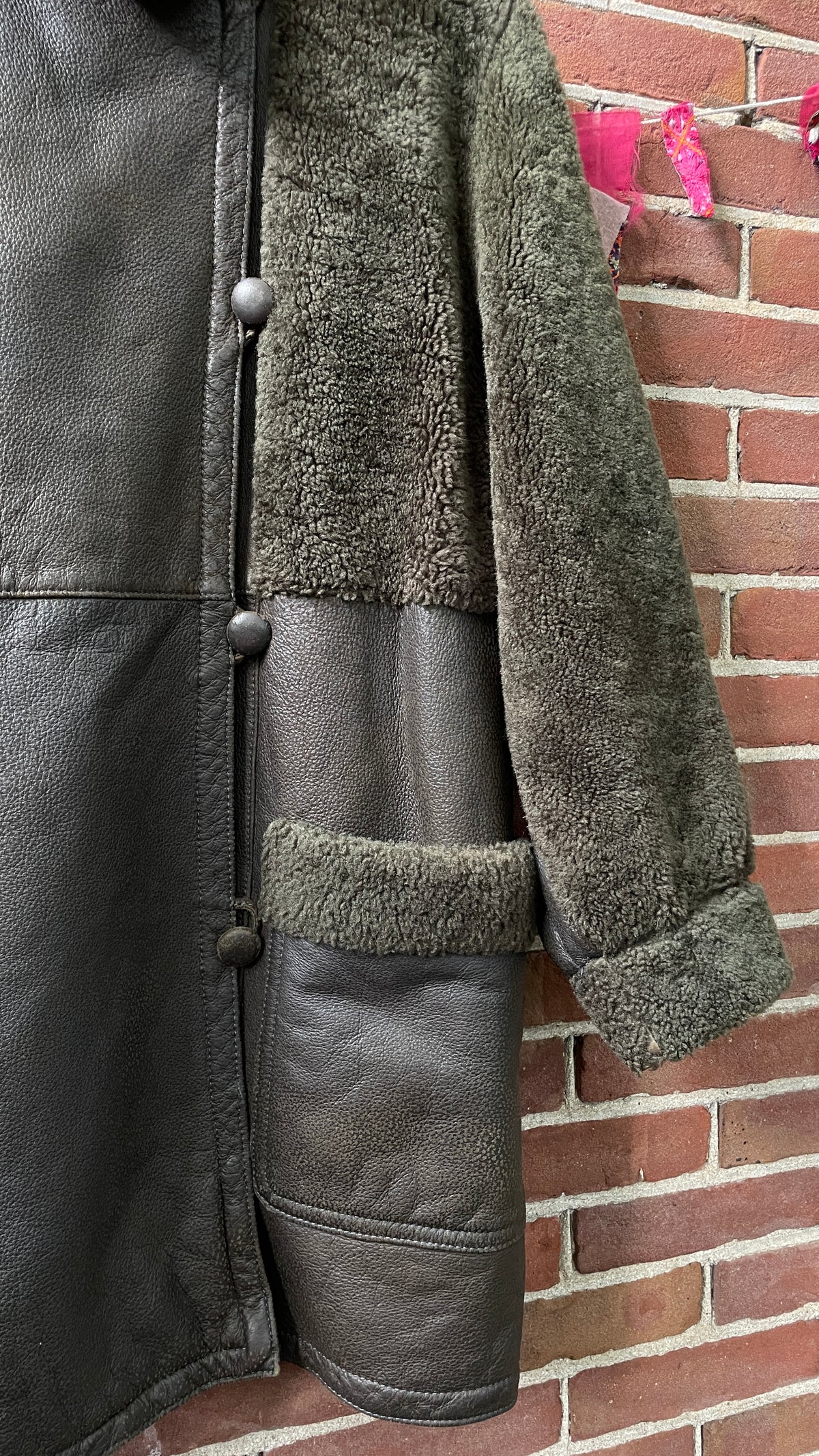 Shearling and Leather Coat
