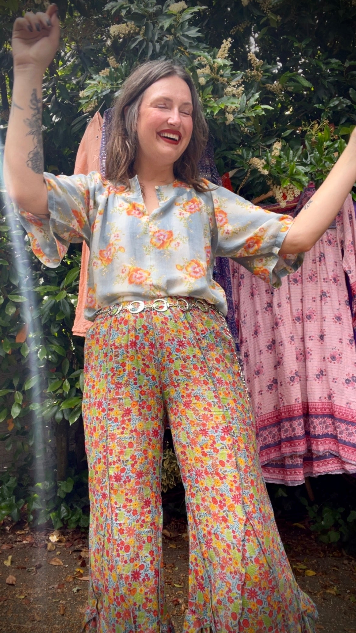 60s Pansies Top