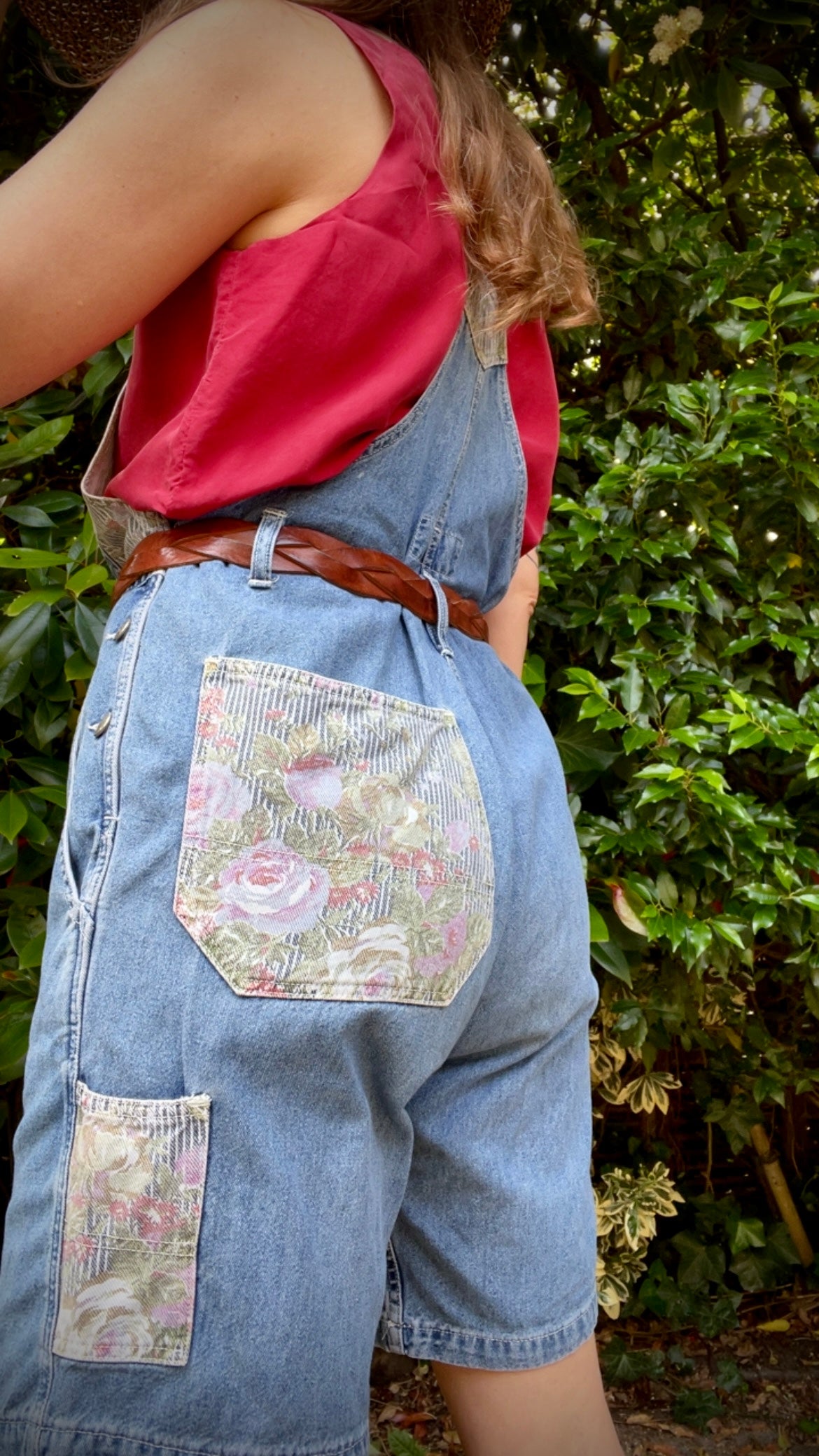 90s Denim Short Dungarees