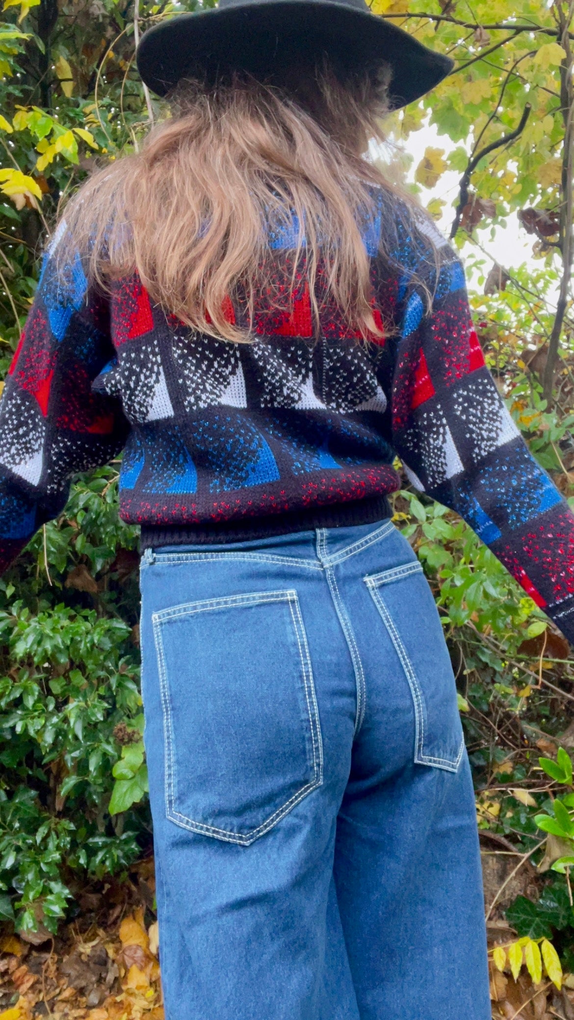 80s Geometric Jumper