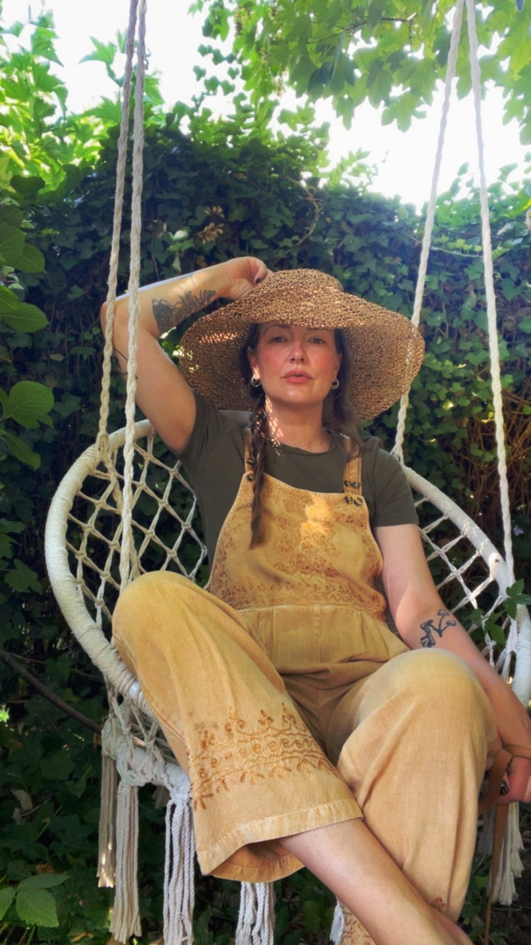 Embroidery Dungaree