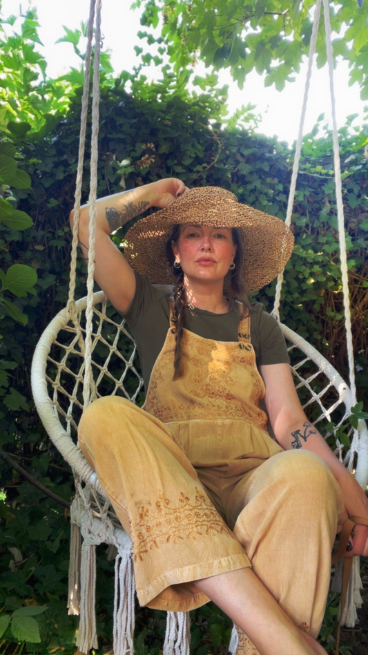 Embroidery Dungaree
