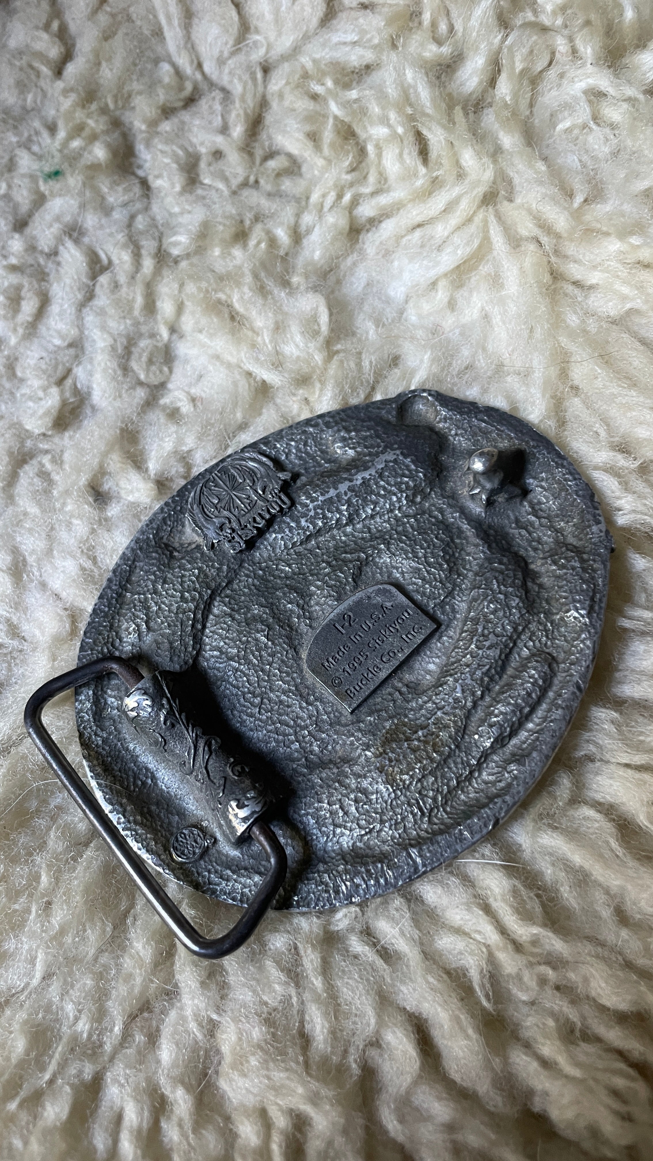Siskiyou Belt Buckle – Indigo and Roses