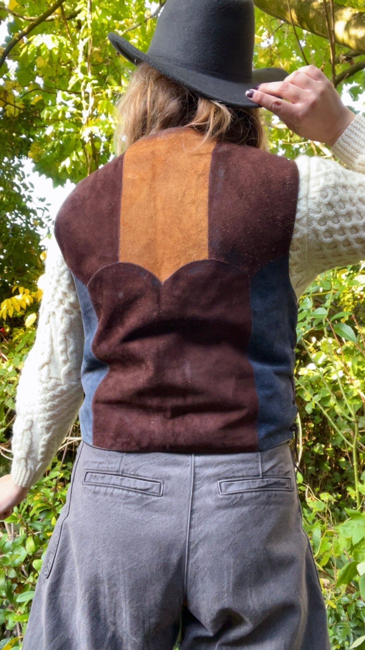 Patchwork Suede Waistcoat