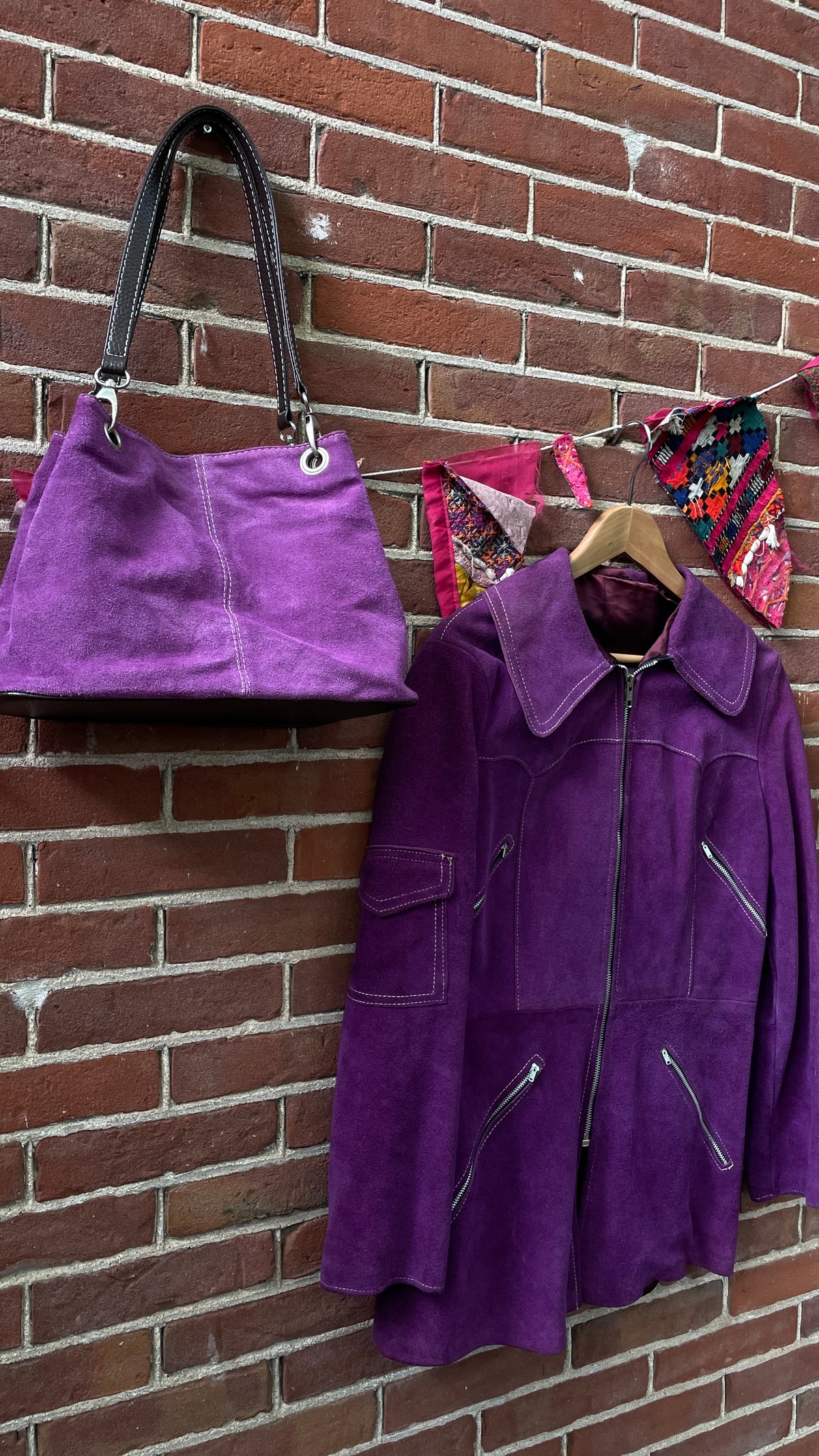 Purple Suede Bag